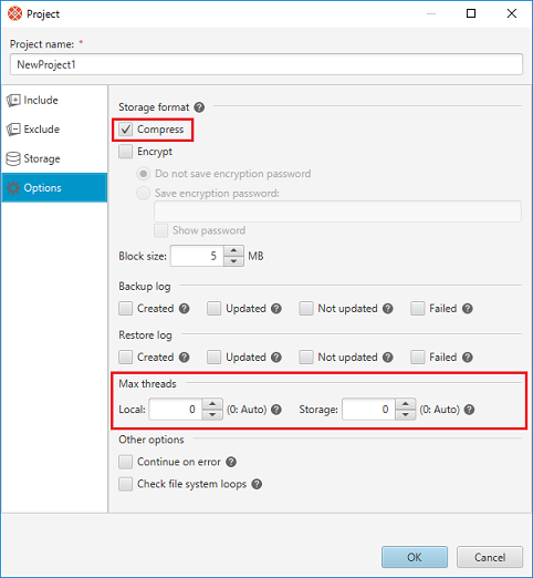 project-options-speedup